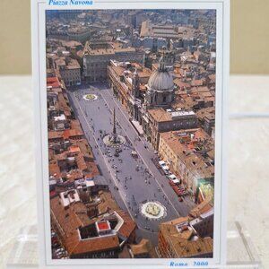 2000 Rome Roma Piazza Navona Cirilli Italy Italian Living Gift Postcard Unposted